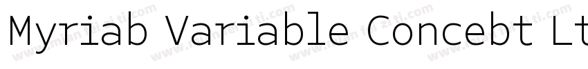 Myriab Variable Concebt Ltaic字体转换